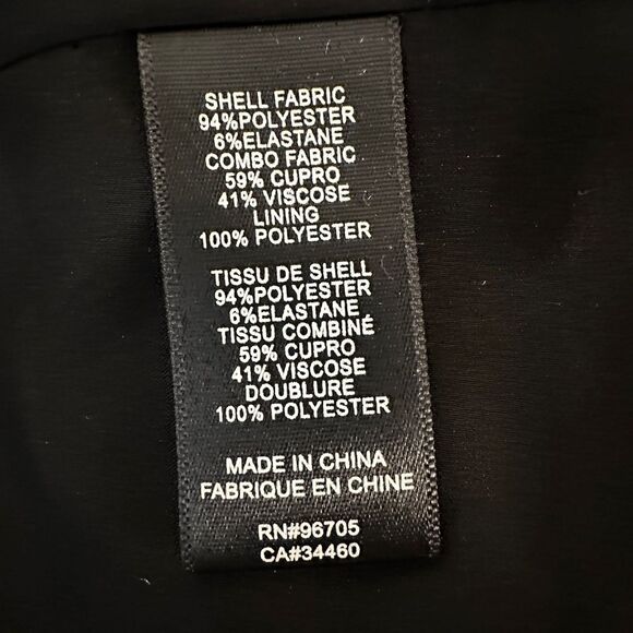 Rebecca Taylor Black Textured Ruffle Hem Dress - Size 6 - Picture 6 of 8